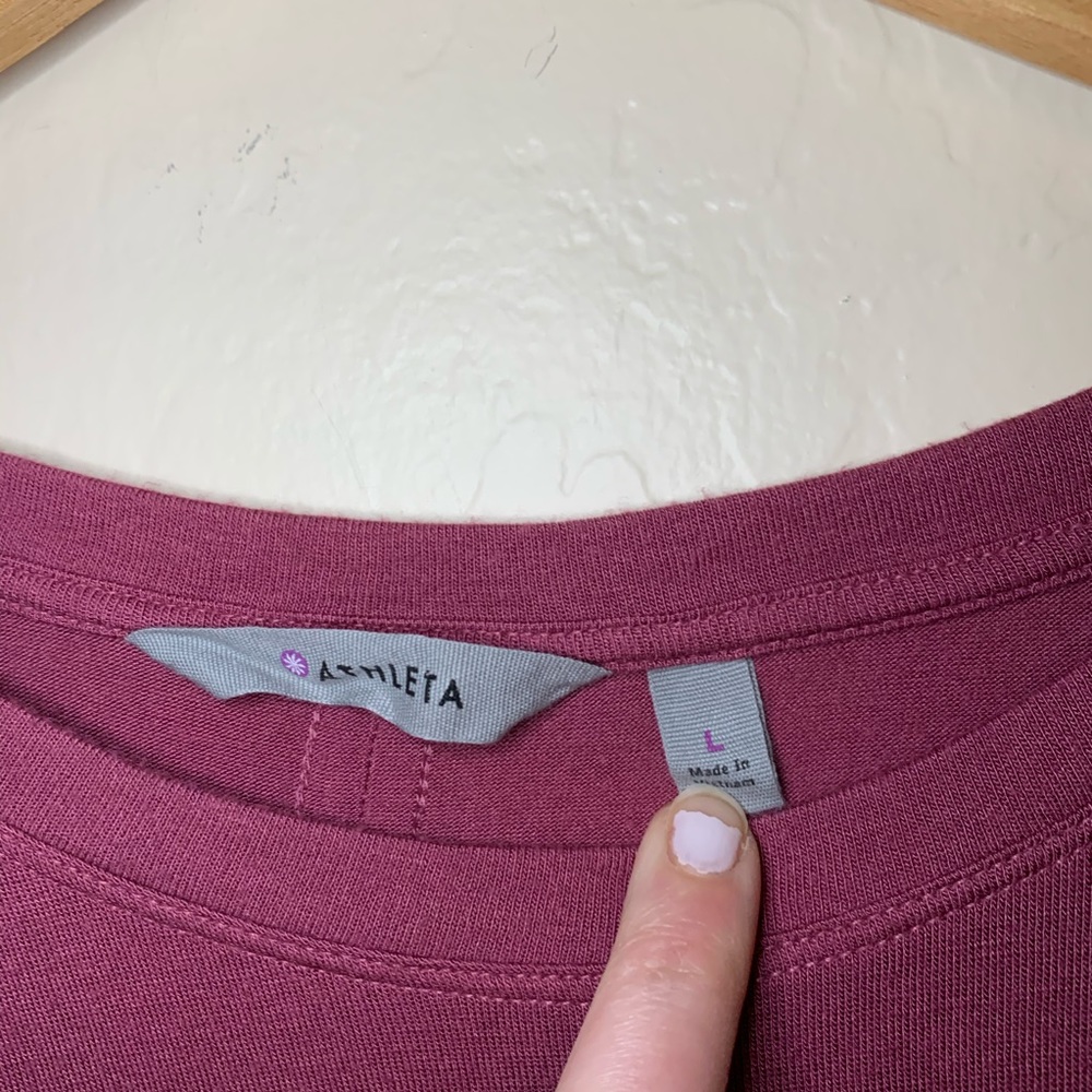 Athleta Threadlight Layering Tee Large - image 5